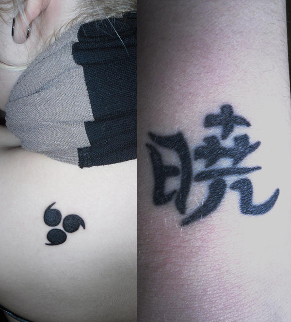 Curse Seal + Akatsuki Tattoo by ~SasukeRoxMySox2 on deviantART