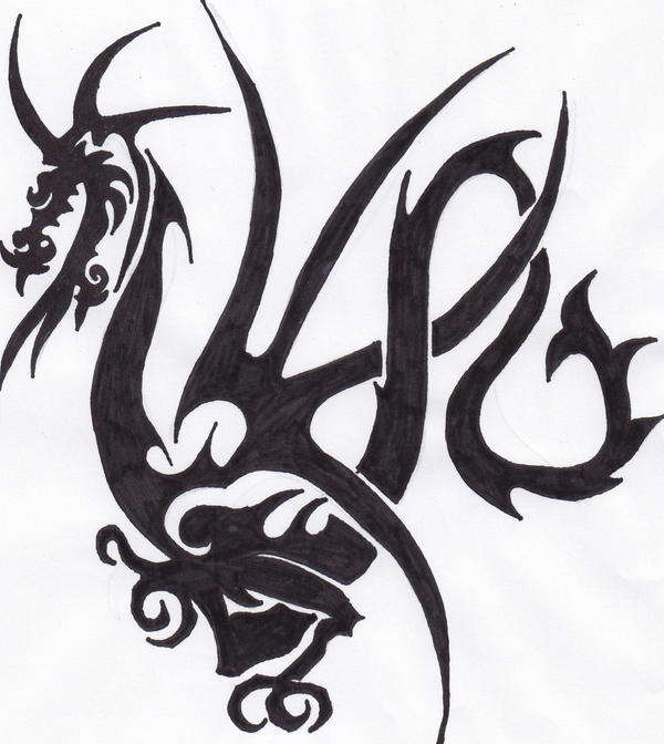 Dragon Tribal Tattoo