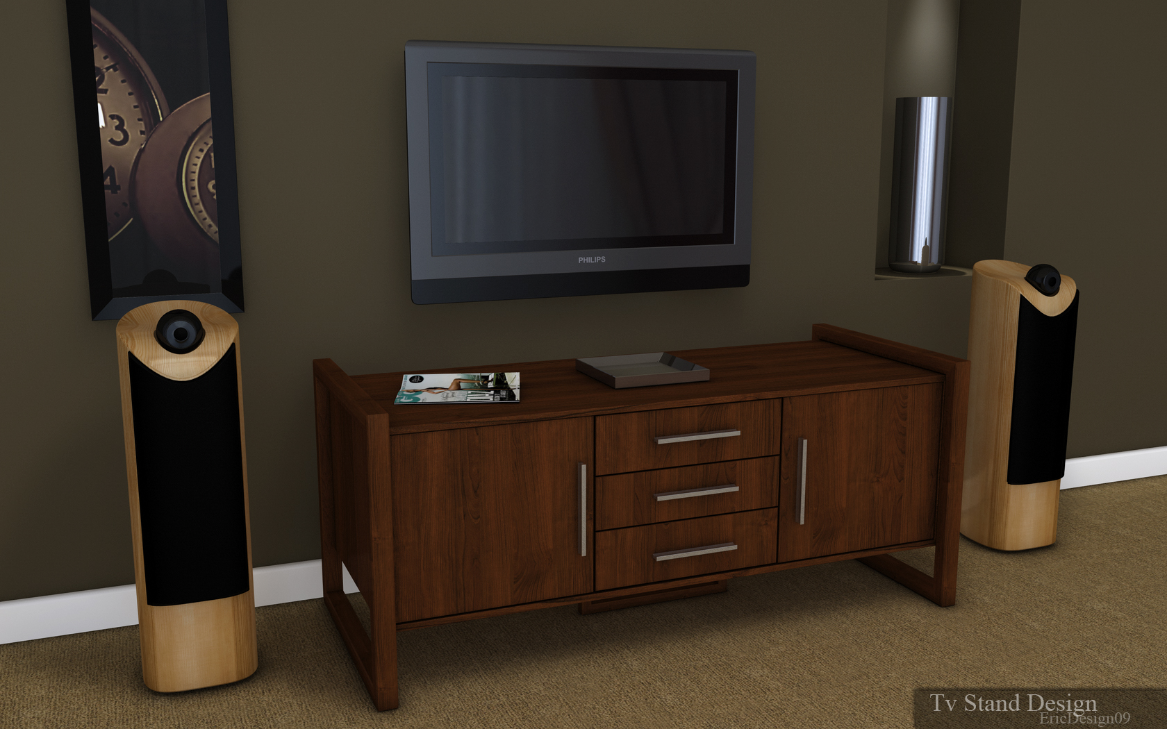 Tv stand design by 3DEricDesign on deviantART