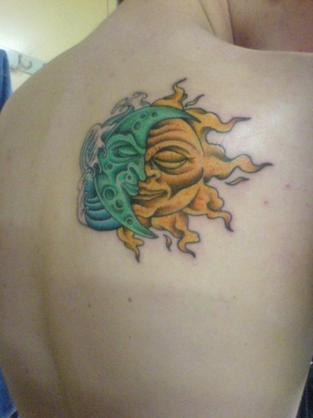 Sun and Moon Tattoo by