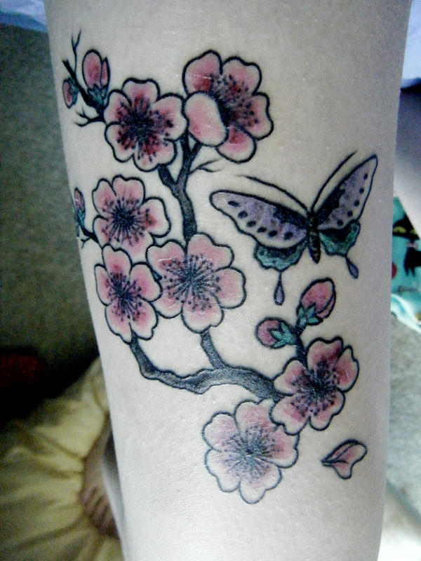 cherry blossom tattoo photo 2 by pauralotter14 on deviantART