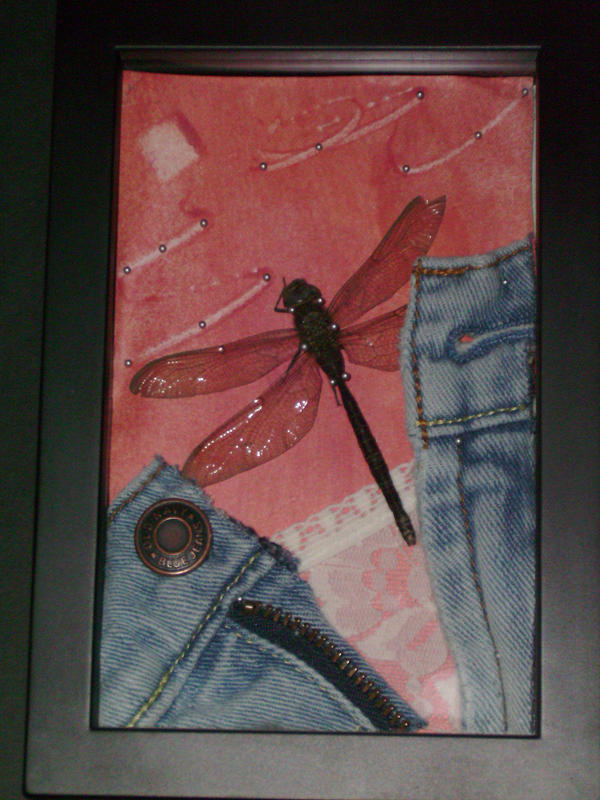 her tattoo... - dragonfly tattoo