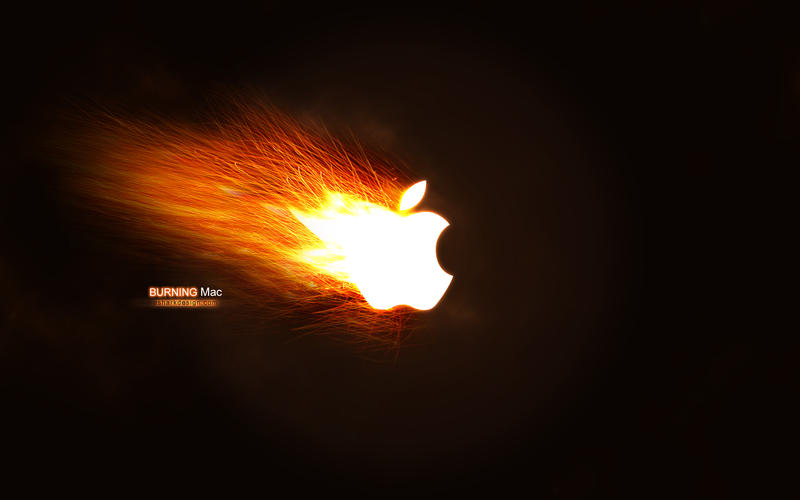 Burning Mac wallpaper