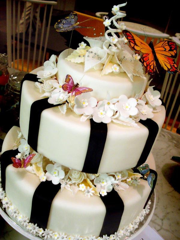 Butterfly Wedding Cake by Sliceofcake on deviantART