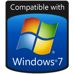 Compatible with Windows 7 logo PSD file