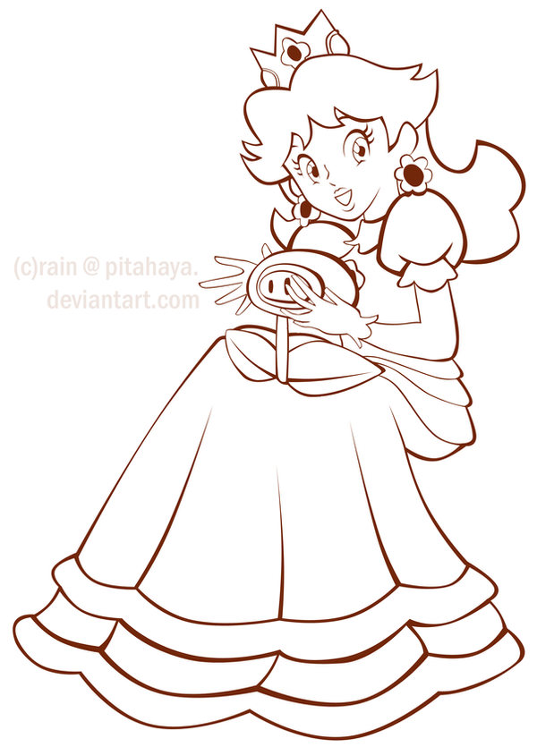 daisy mario coloring pages - photo #44
