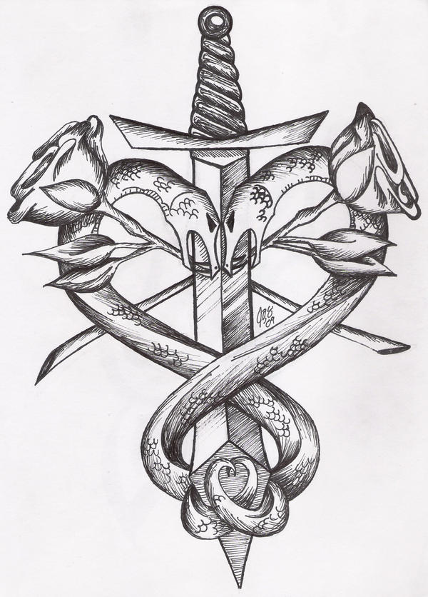Twisted Serpent Tattoo by ~EGsLonelyShadow on deviantART