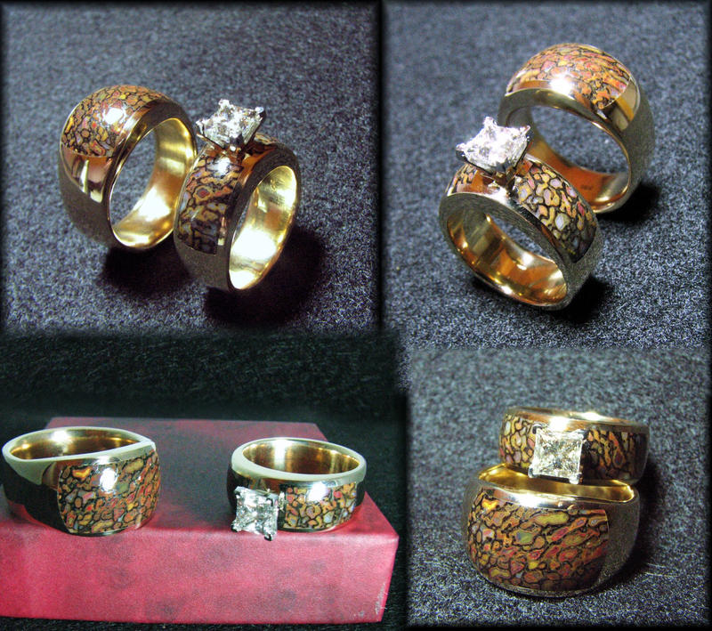 14K Gembone Wedding Set 20 Delicate Wedding Ring Designs Zelda themed ring