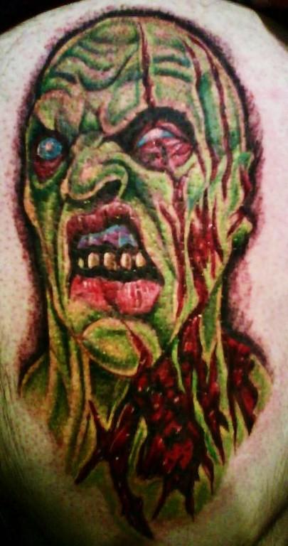 zombie tattoos. zombie tattoo by ~justinstorm