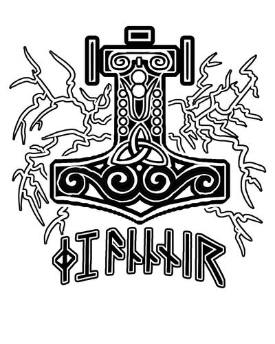 runic tattoos. Mjollnir Tattoo by