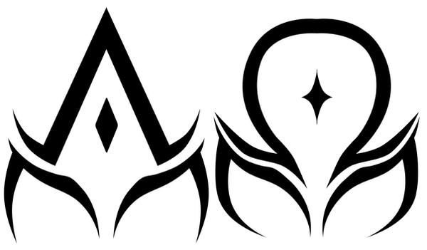 alpha and omega tattoo. alpha and omega tattoo.
