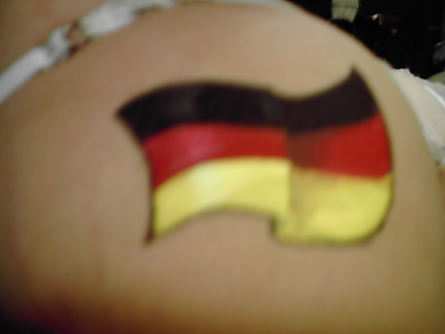 German flag tattoo design