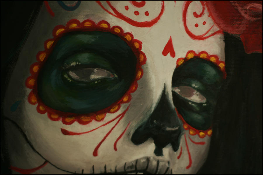 Eyes of a mexican skull by