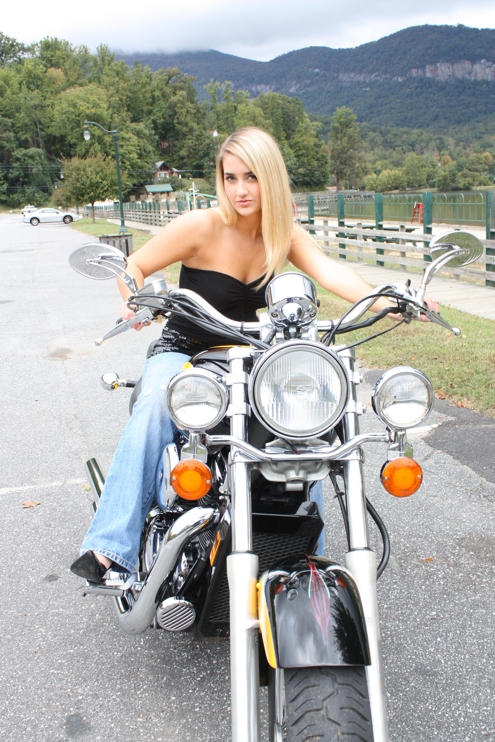 Blonde Motorcycle 4