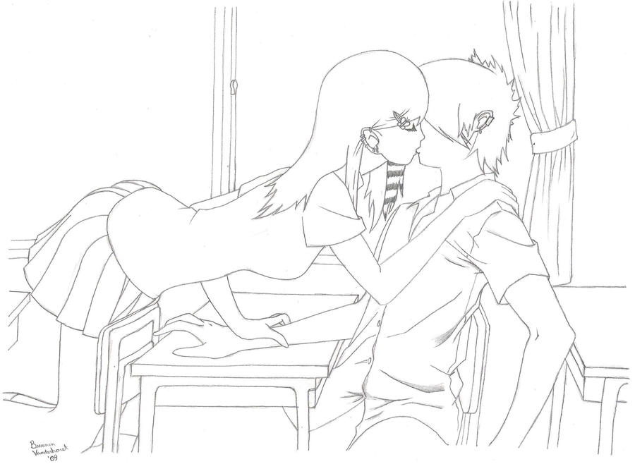 emo anime love kiss. Emo Kiss by ~birdman-7