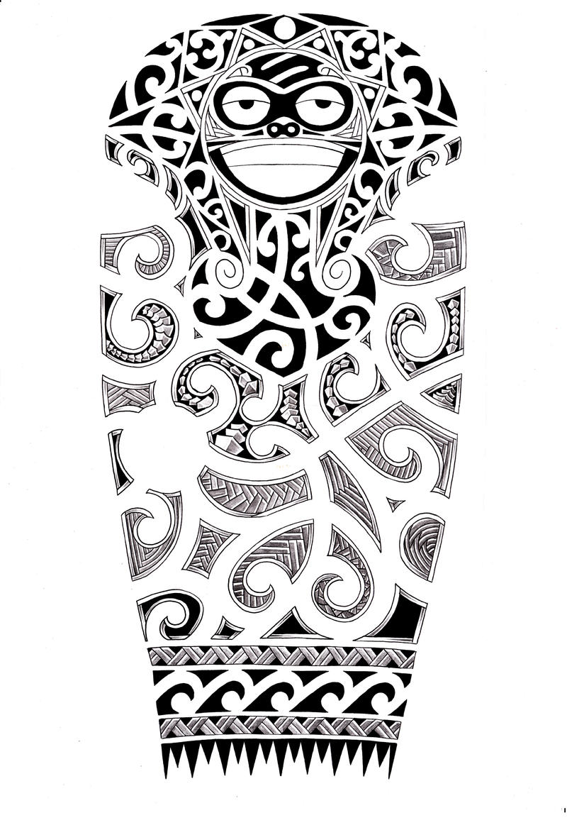 Full sleeve Maori design by