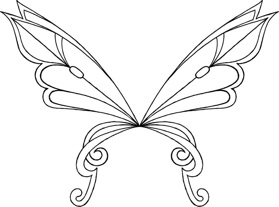 fairys with wings coloring pages - photo #19