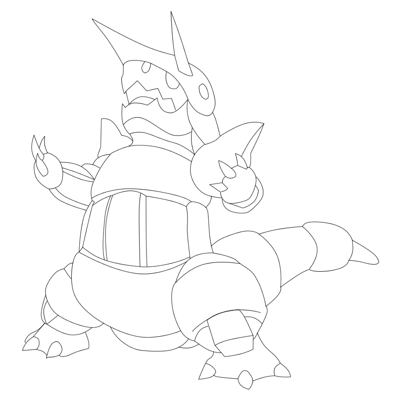 pokemon aggron coloring pages - photo #11