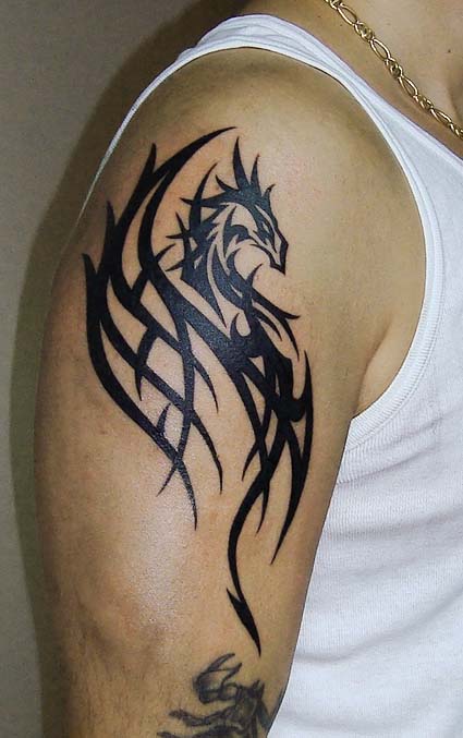 tribal dragon tattoo by primitiveart on deviantART