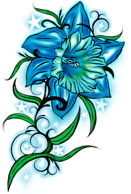 Daffodil Tattoo Design - flower tattoo