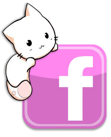 Facebook Logo Rosa Gatito