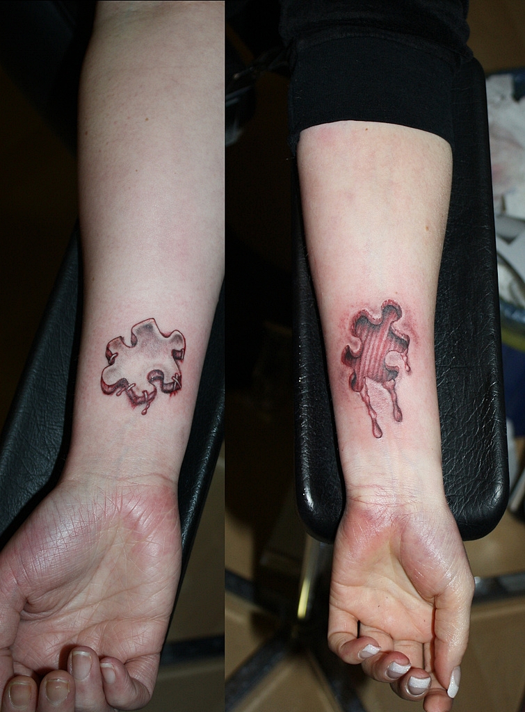 friendship tattoos chinese. friendship tattoos. puzzle tattoos