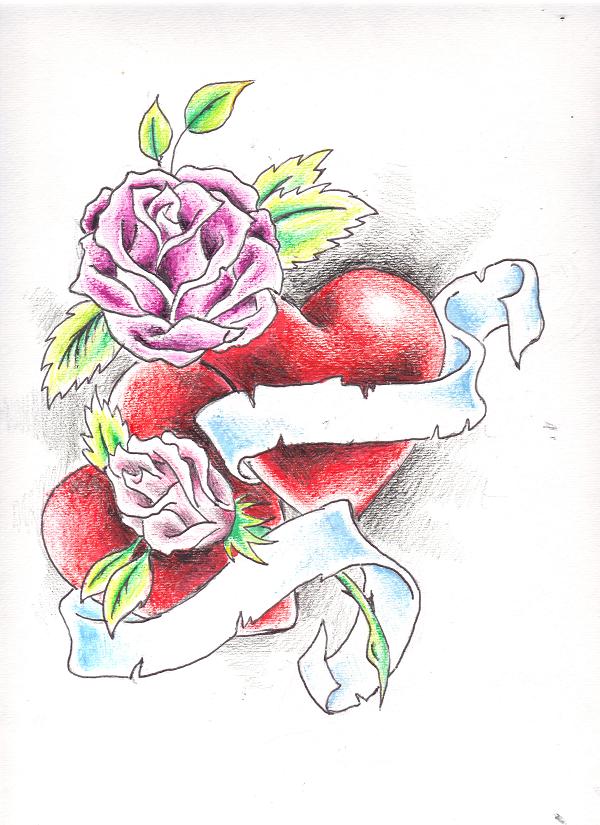 Hearts and Roses by CrystalRaiyn on deviantART