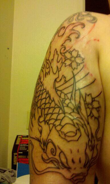 Koi Fish Tattoo On Skin 2 by iamrafsusername on deviantART