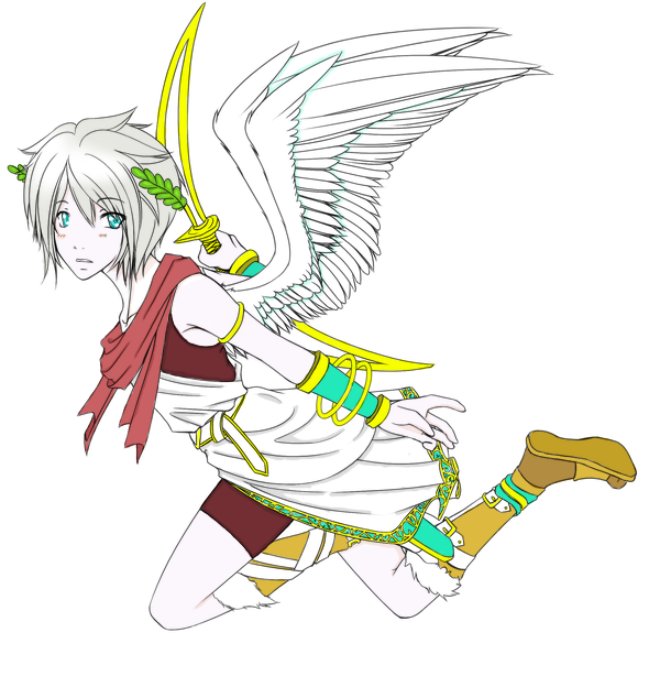 color in anime boy with wings by ~kpopluver1596 on deviantART