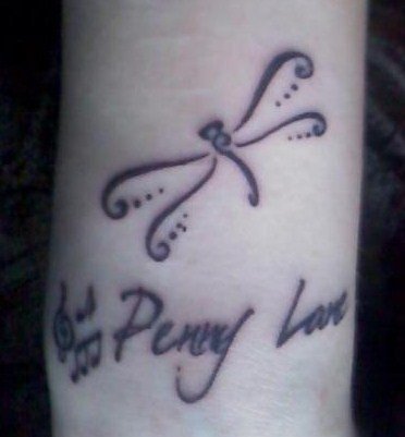 Penny Lane - dragonfly tattoo