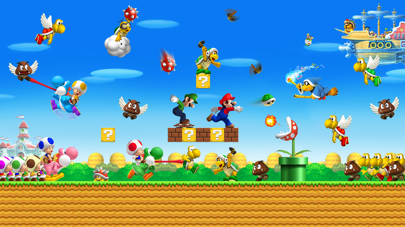 Download this Super Mario Bros World Lwiis picture