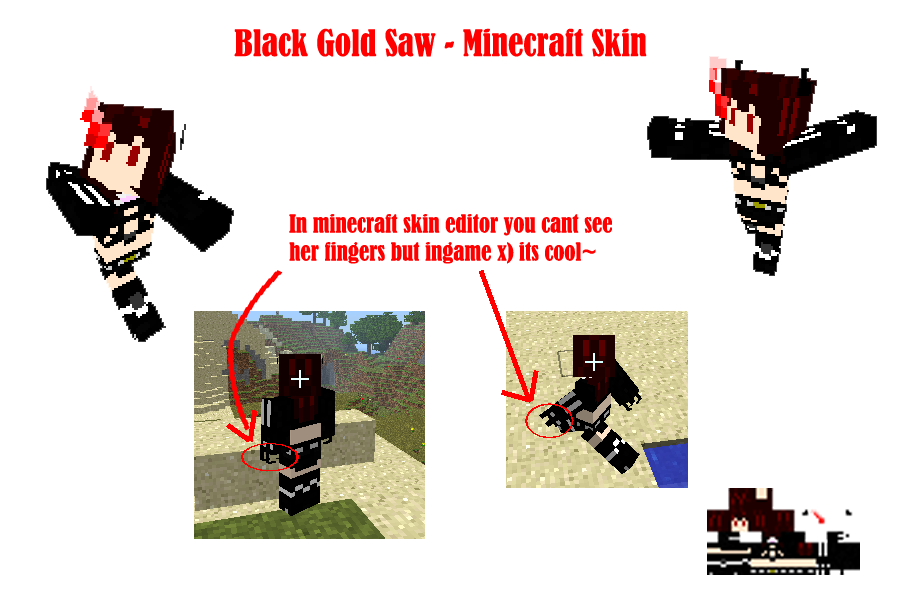 minecraft wallpaper gold. Black Gold Saw -Minecraft skin