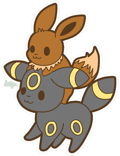 squishy_eevee_and_umbreon__3_by_x_squish