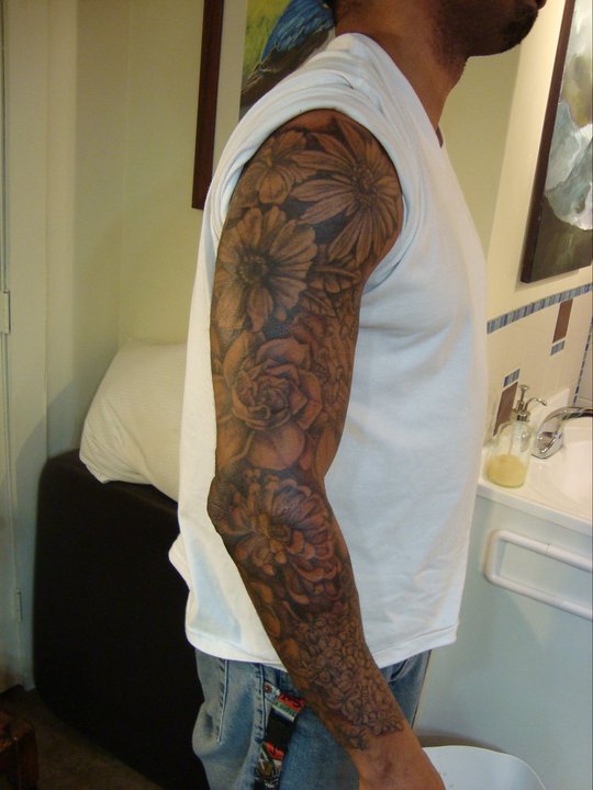hasaan's sleeve 2 - sleeve tattoo