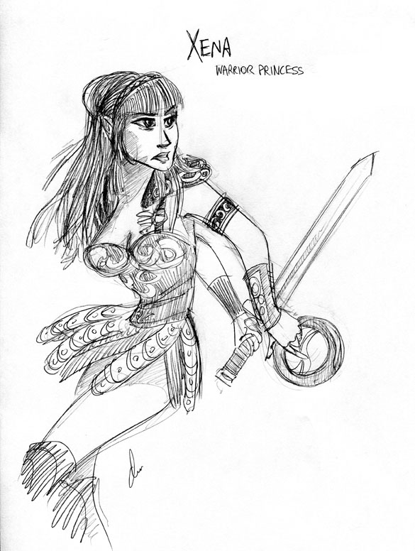 xena warrior princess coloring pages - photo #9