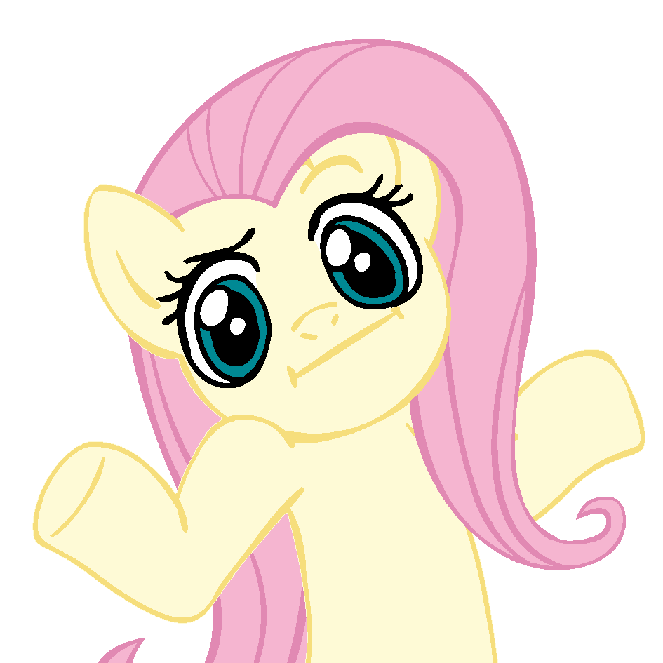shrugpony_fluttershy_by_moongazeponies-d