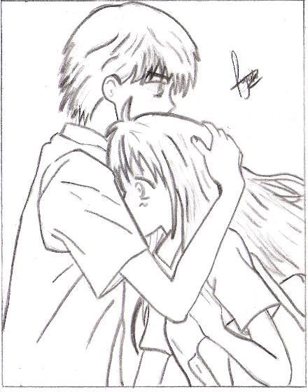 Dibujos de parejas animes - Imagui
