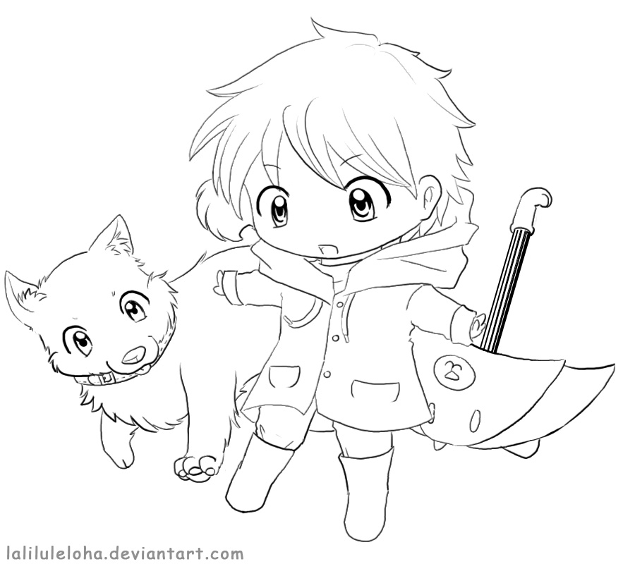 chibi couples coloring pages - photo #8