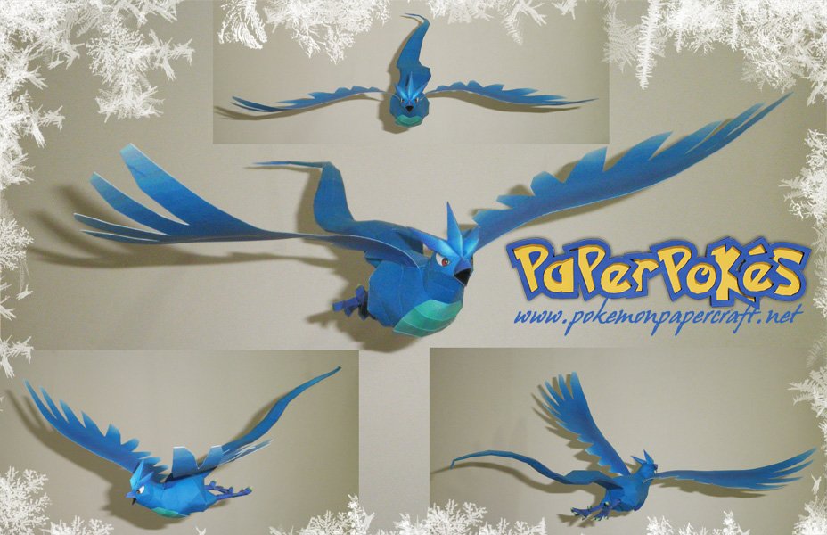 Papercrafts: ARTICUNO papercraft Pokémon  templates bird Paperpokés