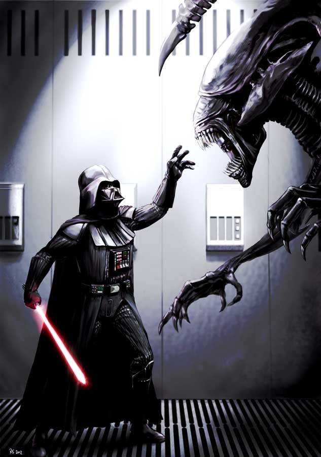 Darth Vader Meets His Match by Robert-Shane