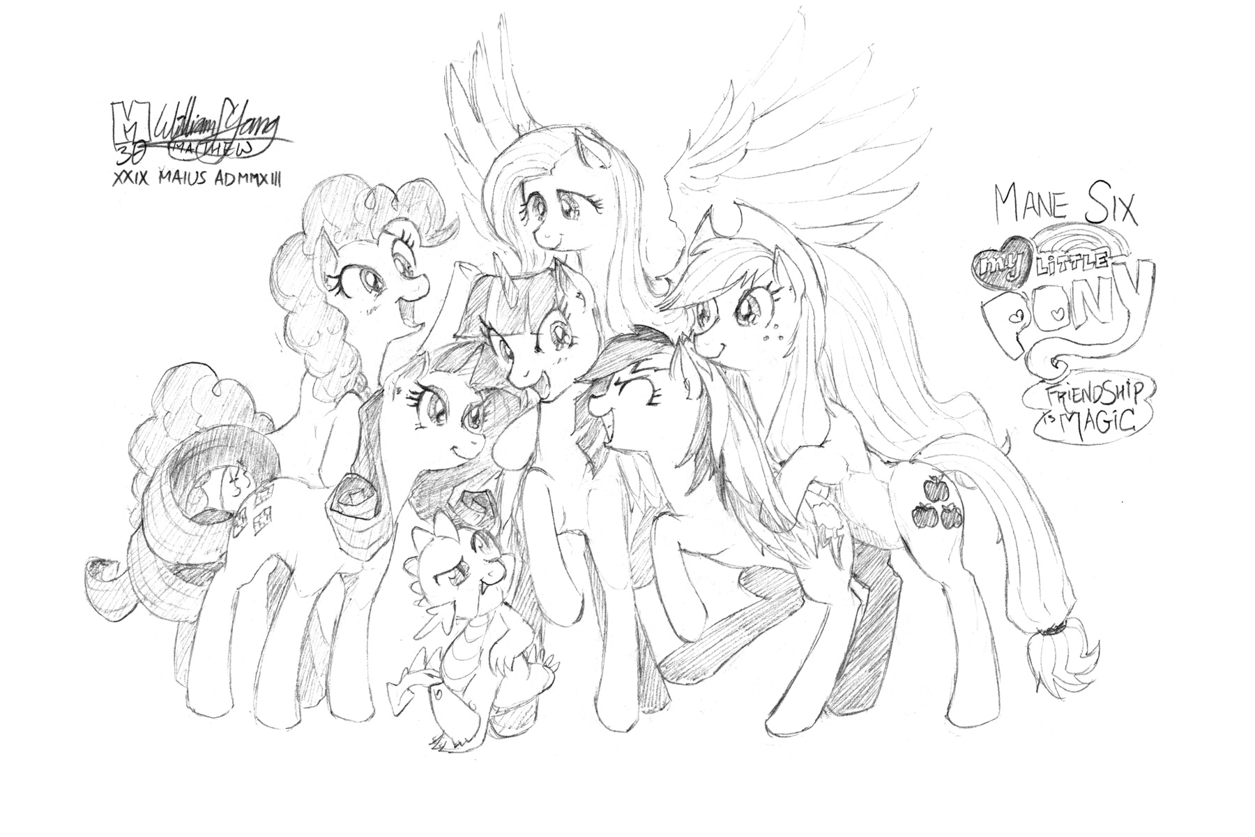 mane 6 coloring pages - photo #9