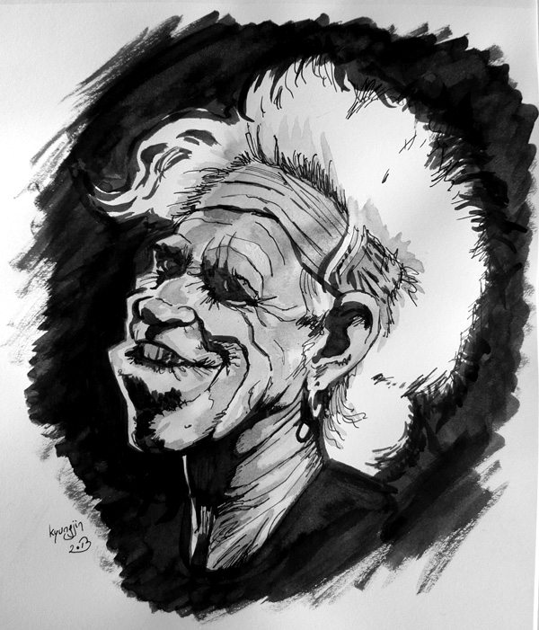 caricature Keith Richards