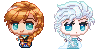 Free-to-Use Icons || Anna and Elsa -- Frozen by sonny-chi