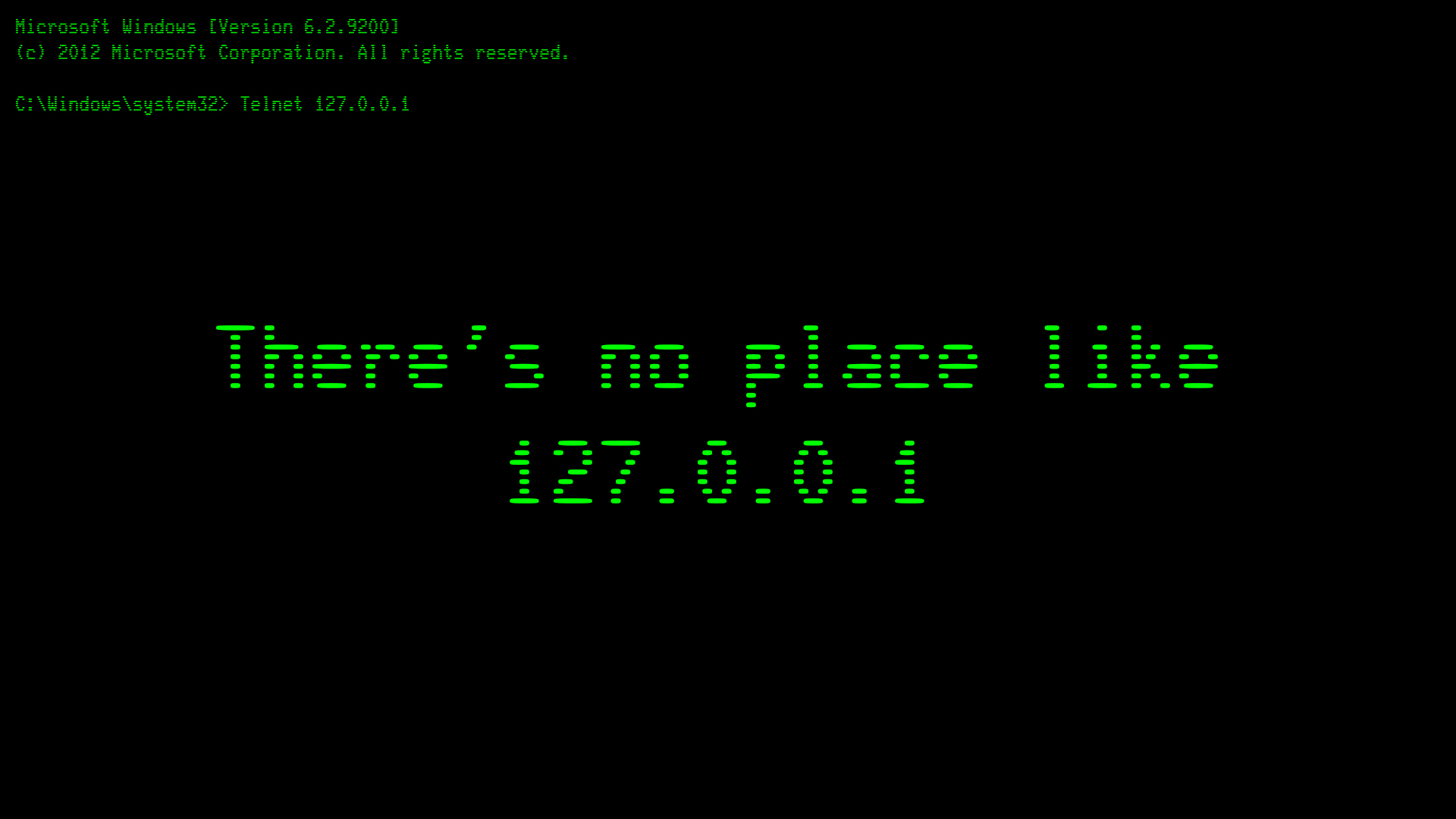 TECH::There’s no place like 127.0.0.1. (But for everywhere else, use