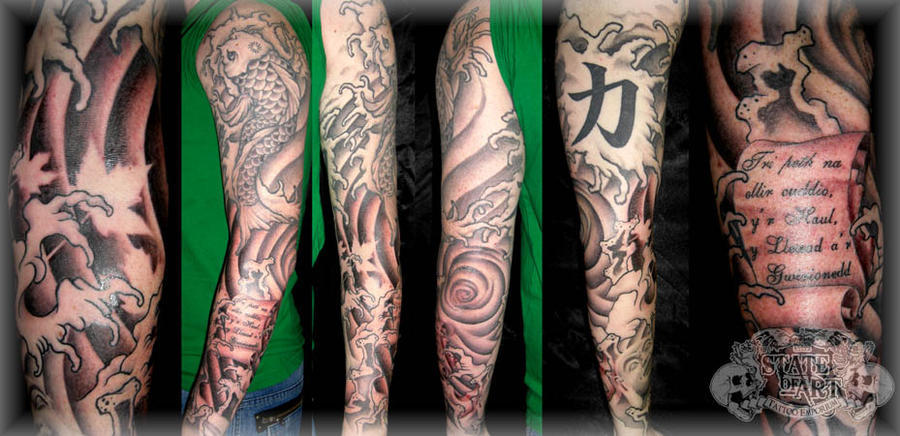 Oriental sleeve - sleeve tattoo