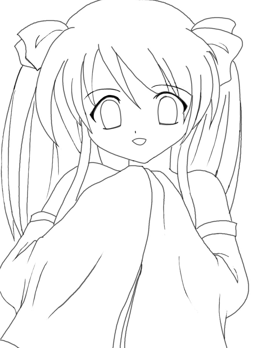 hair anime coloring pages - photo #29