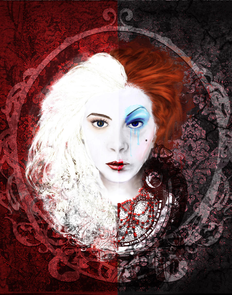 As the Red and White Queen by shanaimal on DeviantArt