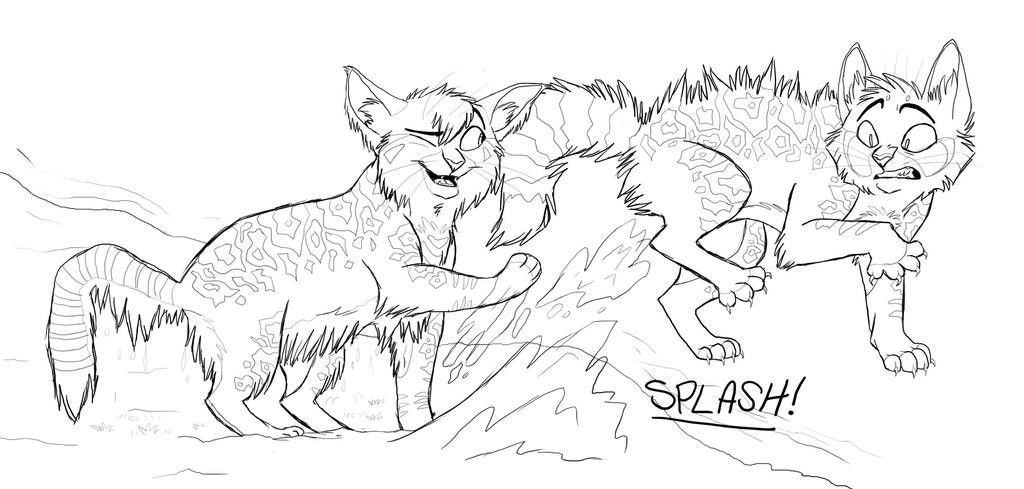 warrior cats coloring pages spotted leaf death - photo #13