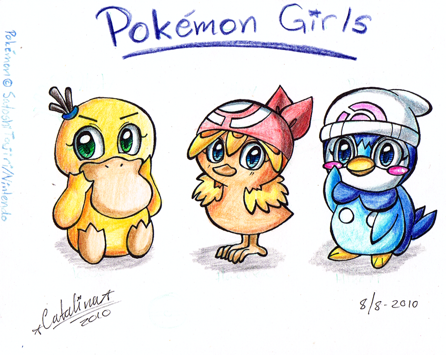 Pokemon Girls by kamikazekaito on deviantART