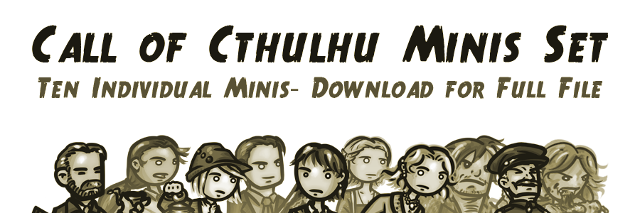 Call Of Cthulhu Miniatures. Call of Cthulhu Characters by
